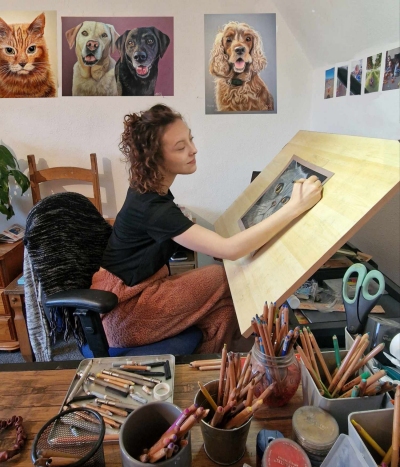 Lantabell Pet Portrait Artist.